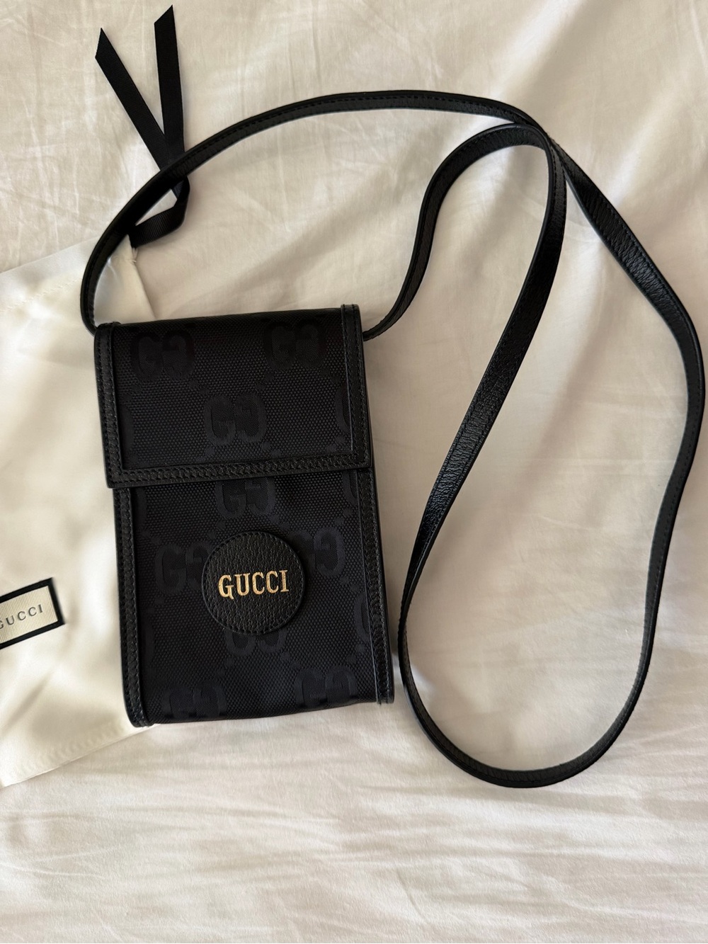 Gucci Black GG Crossbody Bag